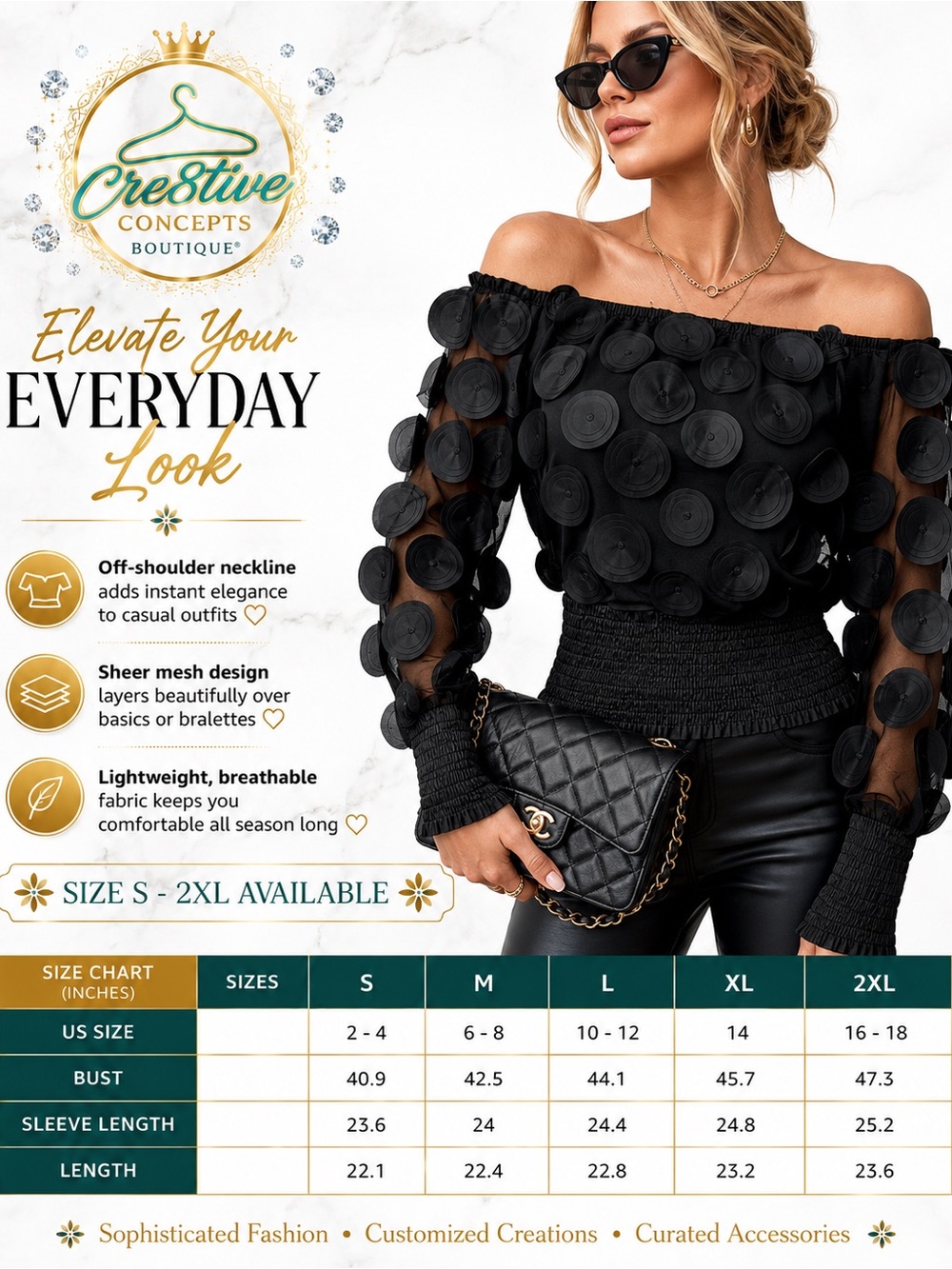 Elegant Mesh Slim Top